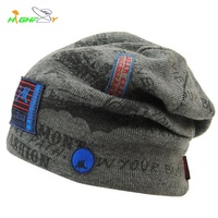 Bonnet unisexe en tricot acrylique doux avec motif de lettres de dessin animé brodé, style décontracté, idéal pour la plage