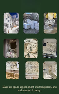 Dalle de marbre Calacatta Monet polie sur mesure, marbre blanc, décoration intérieure, table de salle à manger, cuisine - Product Image 6