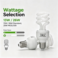 Lampe fluorescente compacte UVB, sortie UVA, E27, ampoule à économie d'énergie pour reptiles, 13W/26W, verre, écologique