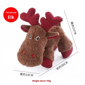 Jouet de Noël en gros pour chien, jouet couineur personnalisé amusant, jouet en peluche pour chiot, pour mâcheurs agressifs, produit à mâcher doux et résistant aux morsures - Product Image 6