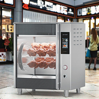 Four à rôtir électrique commercial en acier inoxydable intelligent à air chaud pour restaurants et centres commerciaux, équipement de cuisson rôtie