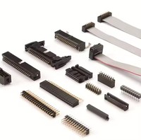 IDC 40-Pin 2,54mm Rastermaß Messingkontakt Strom-Flachbandkabel Buchsenanschluss Rechteckig TE AMP 1658621-3