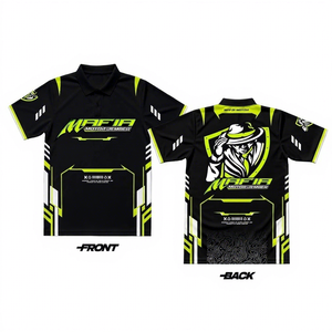 Camiseta Polo de Manga Corta para Hombre, Estilo Racing, Sublimada, para Motociclistas, Mecánicos, Ropa de Carreras de Alto Rendimiento - Product Image 4