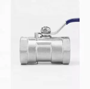 Stainless steel one-piece ball valve wire buckle internal thread heating switch