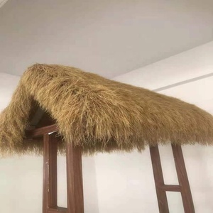 In Stock Beach Umbrella Thatched House Proof Hut Grass <strong>Banana</strong> Leaf Roofing Fiber Thatch - Product Image 5