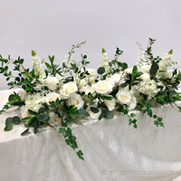 Guirlande de fleurs en soie GNW pour allée de mariage avec couleur et taille personnalisées