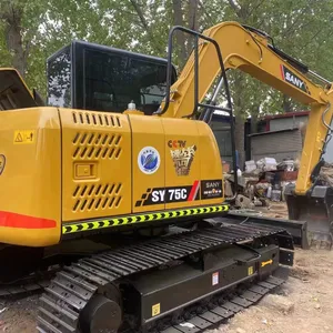 Giá Rẻ SANY Digger Sử Dụng Thủy Lực Crawler Máy Xúc Với SY75C