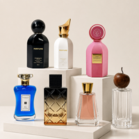 Flacon de parfum en verre haut de gamme personnalisé, flacon de parfum vide avec bouchon doré ou argenté, emballage personnalisé pour une ligne de parfums de luxe