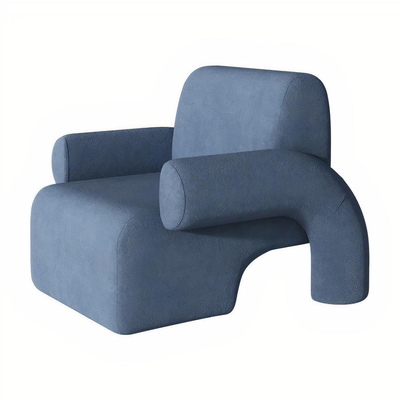 Luxury relax wool leisure home furniture modern fabric armchair bedroom living room chair