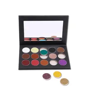 Tự Làm Sang Trọng Cao Sắc Tố Trang Điểm Palletes Sản Xuất Rỗng Eyeshadow Palette Bóng Mắt Bột Khô Bóng Mắt Với Logo