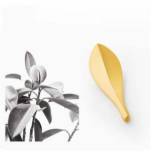 โลควาทสีทองหรูหราแสงใบมือจับตู้เสื้อผ้าประตูตู้สร้างสรรค์สําหรับลิ้นชักห้องครัวและห้องน้ํา - Product Image 3