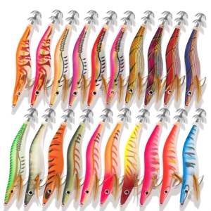 Nuova Esca <span class=keywords><strong>Artificiale</strong></span> <span class=keywords><strong>in</strong></span> Legno Stampato per Gamberetti e Calamari 19g/15g Affondamento Lento per <span class=keywords><strong>Pesca</strong></span> <span class=keywords><strong>in</strong></span> <span class=keywords><strong>Mare</strong></span> Luminosa <span class=keywords><strong>con</strong></span> Ami - Product Image 2