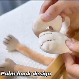 Peluche singe douce avec projection de veilleuse, musique apaisante et lumières, idéale comme compagnon pour bébé - Product Image 6