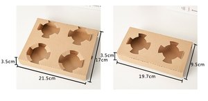 Everage-soporte de taza de café para bebidas calientes, base desechable corrugada, portátil para llevar - Product Image 2