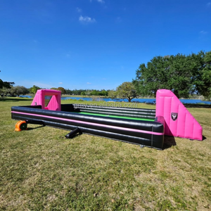 GMY Inflables al aire libre Inflable rosa y negro <span class=keywords><strong>Campo</strong></span> <span class=keywords><strong>de</strong></span> fútbol Inflable <span class=keywords><strong>Campo</strong></span> <span class=keywords><strong>de</strong></span> fútbol Arena Carnaval Juego Fiesta <span class=keywords><strong>Alquiler</strong></span> - Product Image 5