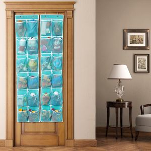 Over The Door <b>Shoe</b> Organizer 12 Pockets Turquoise Hanging Storage For <b>Shoes</b> Behind Door Wall Mount <b>Hook</b> Type - Product Image 5