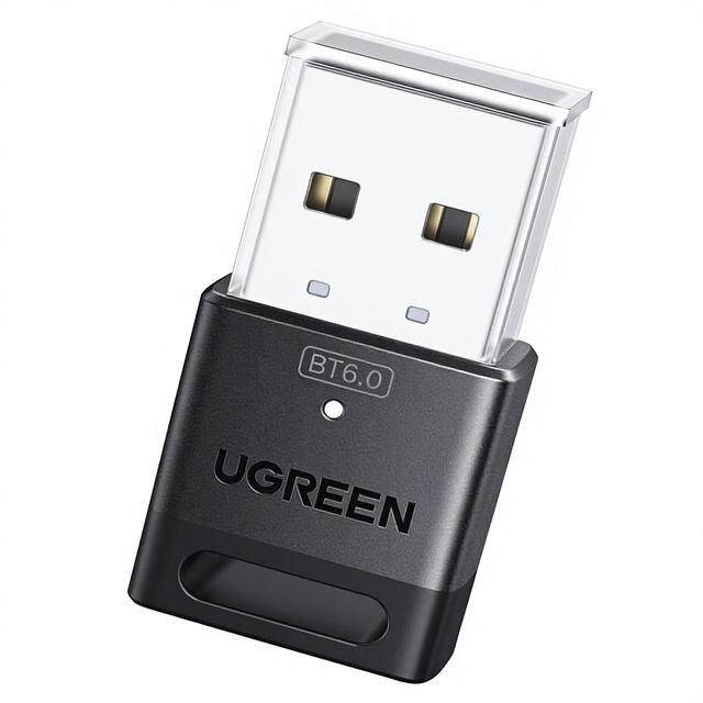 UGREEN USB 6.0 Adapter Dongle EDR BLE Plug and Play PC Wireless Receiver & Transmitter for Windows 11/10/8.1