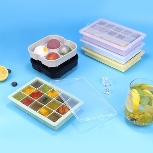 OEM biểu tượng tùy chỉnh Silicone molds tái sử dụng Iced uống Maker <span class=keywords><strong>ice</strong></span> cubes khuôn dễ dàng phát hành Silicone mini <span class=keywords><strong>ICE</strong></span> <span class=keywords><strong>CUBE</strong></span> khay với nắp - Product Image 1