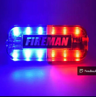 Klip tipi şarj edilebilir LED omuz ışık kırmızı mavi elektronik flaş ışığı