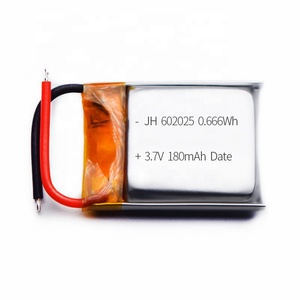 Công suất cao 3.7V 180mAh Pouch Lithium ion có thể sạc lại pin tuổi thọ 802025 702025 602025 GPS thiết bị theo dõi với LiFePO4 - Product Image 1