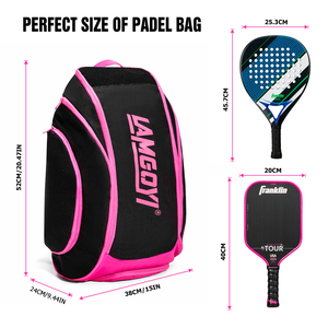 LAMGOYI vente en gros <span class=keywords><strong>sac</strong></span> de raquette de <span class=keywords><strong>badminton</strong></span> de grande capacité <span class=keywords><strong>sac</strong></span> à dos de gymnastique compartiment à pagaie pickleball sacs de tennis pour hommes - Product Image 3