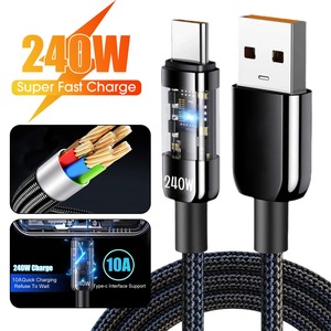<span class=keywords><strong>Cavo</strong></span> <span class=keywords><strong>USB</strong></span>-A a <span class=keywords><strong>USB</strong></span>-<span class=keywords><strong>C</strong></span> da 240W Super Veloce per Ricarica Rapida PD per Xiaomi Huawei Samsung iPhone 15/16 - Product Image 1