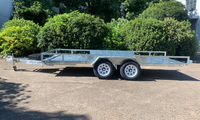 Remorque de transport de véhicules robuste avec rampe inclinable 3500 kg