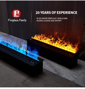 Cheminée électrique à vapeur de flamme d'eau LED de 50 pouces, flamme tactile, support <span class=keywords><strong>TV</strong></span>, acier inoxydable, réaliste pour la maison - Product Image 6