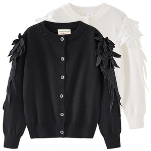 Cárdigan de Punto para <span class=keywords><strong>Niñas</strong></span> Estilo Coreano 2025 - Abrigo de Otoño con Estampado de Cerezas para Bebé - Product Image 6