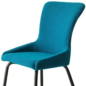 Оптовые продажи бордовый кухонный стул подушки-Чехол для стула из черного спандекса, простой, Свадебный, пляжный, OEM, индивидуальный стиль, подушка с узором, цвет отеля, материал, оригинальный размер, модель места
