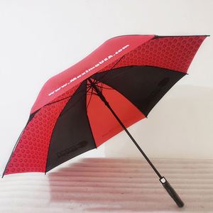 Paraguas de Golf Gigante Automático Resistente al Viento, de Marca, Recto, de Tela Pongee, con Bolsa de Transporte para el Hombro - Product Image 3