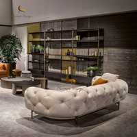 Canapés en tissu lin en forme de L pour salon moderne, meubles de salon, canapé italien de luxe, vente chaude