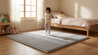 Sturzsichere 14mm Gepolsterte Teppichfliesen Stoßabsorbierende Weiche Bodenmatte für Seniorenheime und Kindertagesstätten Spielbereich