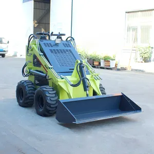 Euro 5 CE Epa Cina produsen kecil selip Mini Steer Loader 500 Kg 1 Ton 2 Ton roda Mini Loader untuk dijual pemuat selip