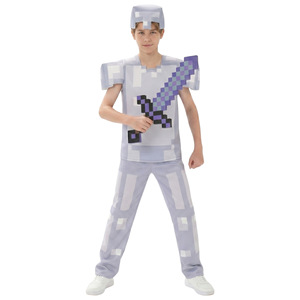 Disfraz de Minecraft para Niños, Armadura de Hierro Estilo Pixel, Conjunto para Fiesta de Halloween, Disfraz para Actuación, Talla M para Niños - Product Image 5