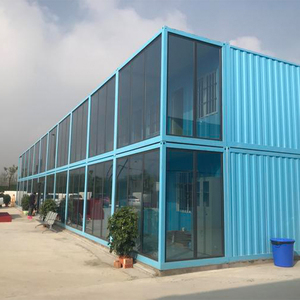 Mini casa contenedor modular portátil de 20 pies, paquete plano prefabricado con diseño desmontable para uso en tienda de oficina, Panel sándwich - Product Image 5