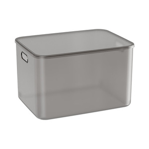 Transparent Plastic Storage <b>Bin</b> 10L-20L Capacity Cabinet Organizer For Household Use With Handle - Product Image 5