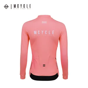 Mcycle-Maillot de cyclisme à manches longues pour femmes-Vêtements de vélo d'hiver-Veste de cyclisme thermique en polaire Pro Team