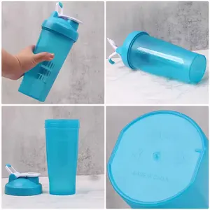 Logo personnalisé Tasse <span class=keywords><strong>shaker</strong></span> sport en plastique écologique avec couvercle à boire direct pour salle de sport, voyage, fitness en plein air, <span class=keywords><strong>Blender</strong></span> <span class=keywords><strong>Shaker</strong></span> Bottle - Product Image 5