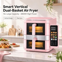 Double Air Fryer Digital Stack Air Fryer Oven Multifonction Air Fryers Accessoires Set