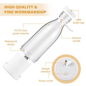 Mini Licuadora Eléctrica Portátil de 420 ml, Mezcladora con Cuchilla para Jugos de Frutas Frescas - Product Image 2
