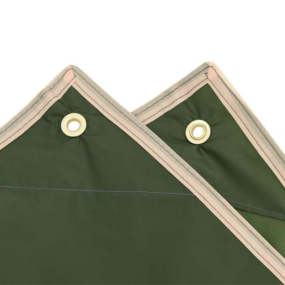 W2B VidaXL Green Rain for Poncho with Hood 2-in-1 Design XL Size Waterproof and Windproof Reusable for Climbing