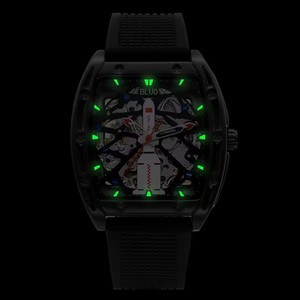 Montre mécanique pour homme, boîtier tonneau ajouré, mouvement chinois, index lumineux, étanche 30m, style sport, livraison directe - Product Image 6