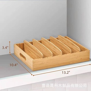 Caja organizadora de madera para cocina, baño, almacenamiento de toallas, cajón multifunción, material de bambú - Product Image 4