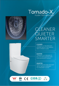 WC à deux pièces, siphon en S, sans bride, chasse d'eau Tornado, WC en céramique Watermark, super <span class=keywords><strong>septembre</strong></span>, salle de bain - Product Image 5