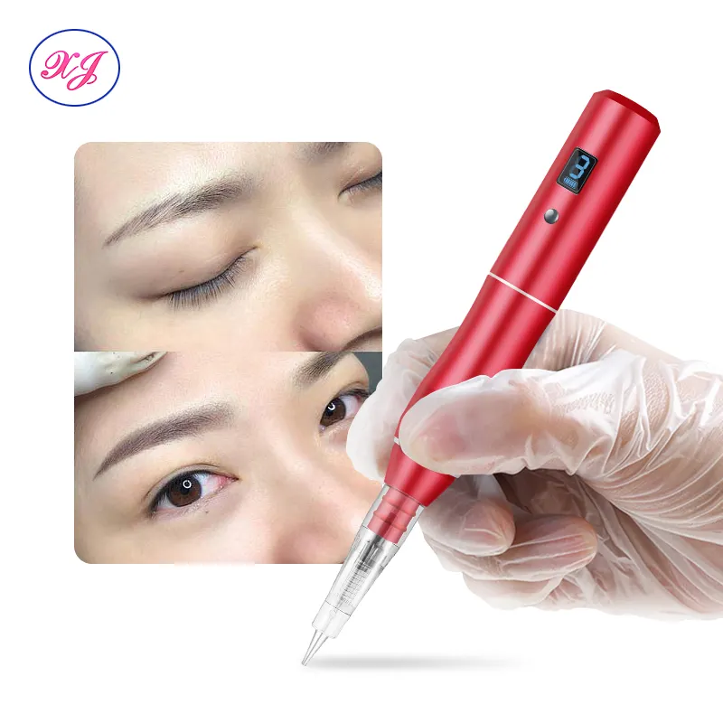 XJ Wireless Tattoo Machine Microshading Permanent Makeup Eyebrow Lip Microblading Pmu Machine