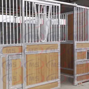 12X12 Geprefabriceerde Paardenstal Kraam Voor Ontwerp Schuifdeur Bamboe Gegalvaniseerde Paardenboxen