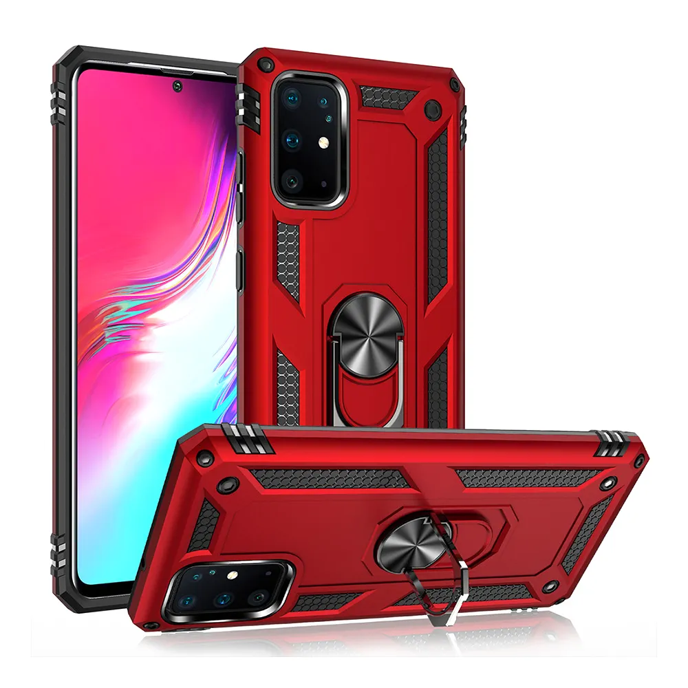 Hybrid Shockproof Stand Phone Case Voor Samsung S20 S10 S9 S8 Plus S7 Rand A5 2017 A8 Case