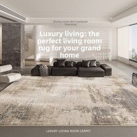 Tapis géométrique abstrait nordique, effet cachemire, imperméable et résistant aux taches, pour salon et chambre à coucher
