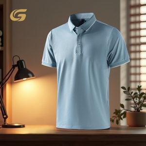 Camisas Polo de Golf Lisas de Poliéster Elástico en 4 Direcciones con Logotipo Personalizado Bordado al por Mayor, Diseño de Solapa Sólida, Uniformes en Blanco <span class=keywords><strong>para</strong></span> Hombre - Product Image 6